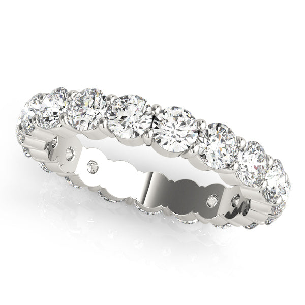14K White Gold Diamond Wedding Ring