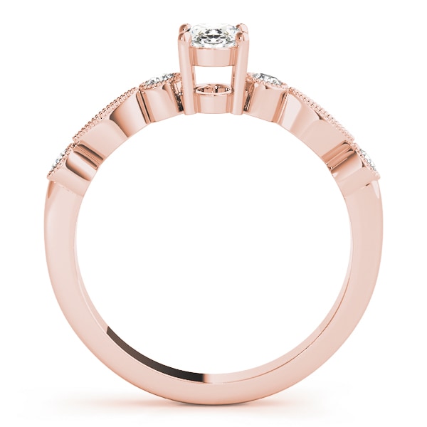 14K Rose Gold 1/5 ct tw Fashion Diamond Ring