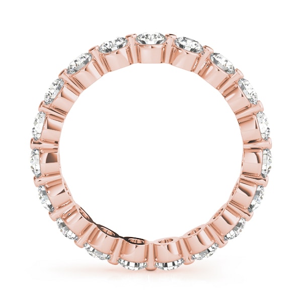 SINGLE SHARED PRONG ETERNITY RING