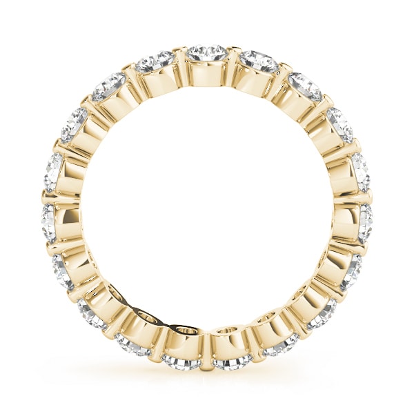 SINGLE SHARED PRONG ETERNITY RING