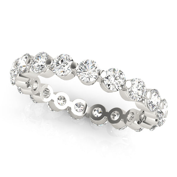 14K White Gold Round Diamond Wedding Ring