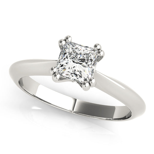Platinum 5/8 CT Diamond Solitaire Engagement Ring