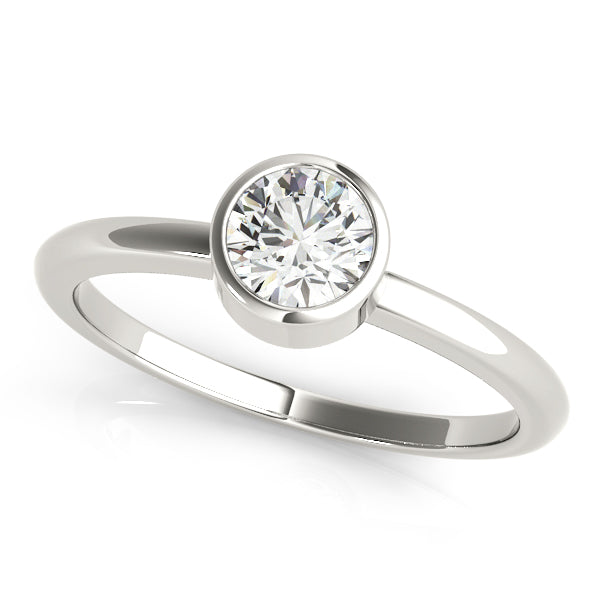 Platinum 0.5 CT Round Diamond Engagement Ring