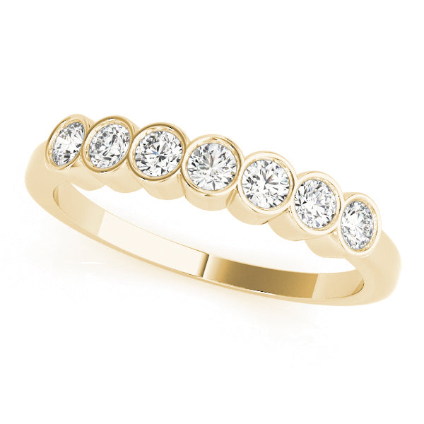 Yellow Gold 7-Stone Lab Diamond Fashion Ring