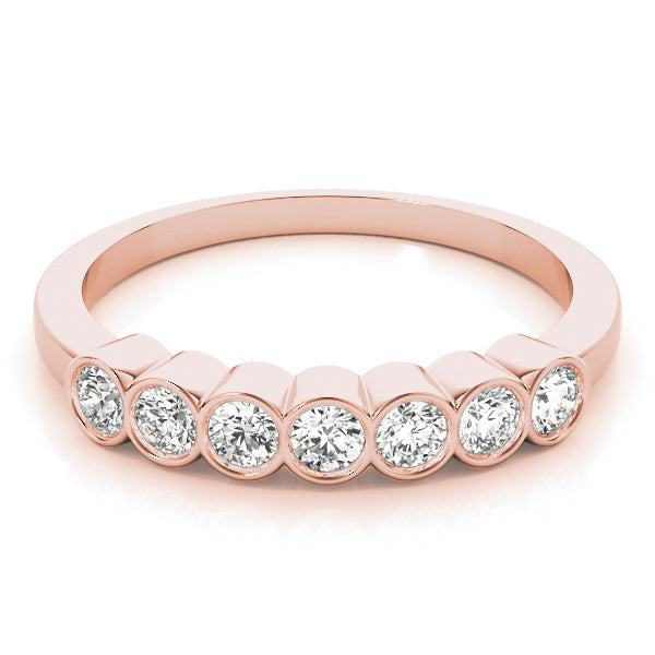 14K Rose Gold Lab Diamond Fashion Band Ring