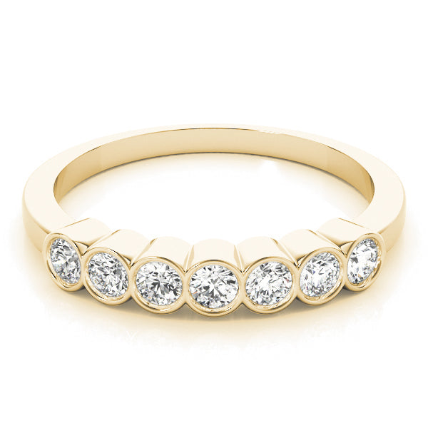 Yellow Gold 7-Stone Lab Diamond Fashion Ring