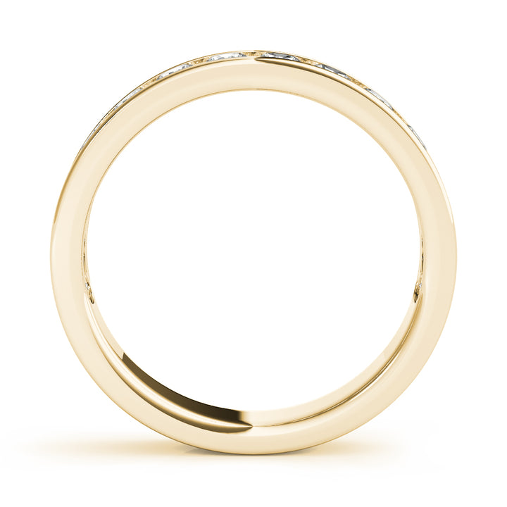 14K Yellow Gold 1 CT Diamond Wedding Band