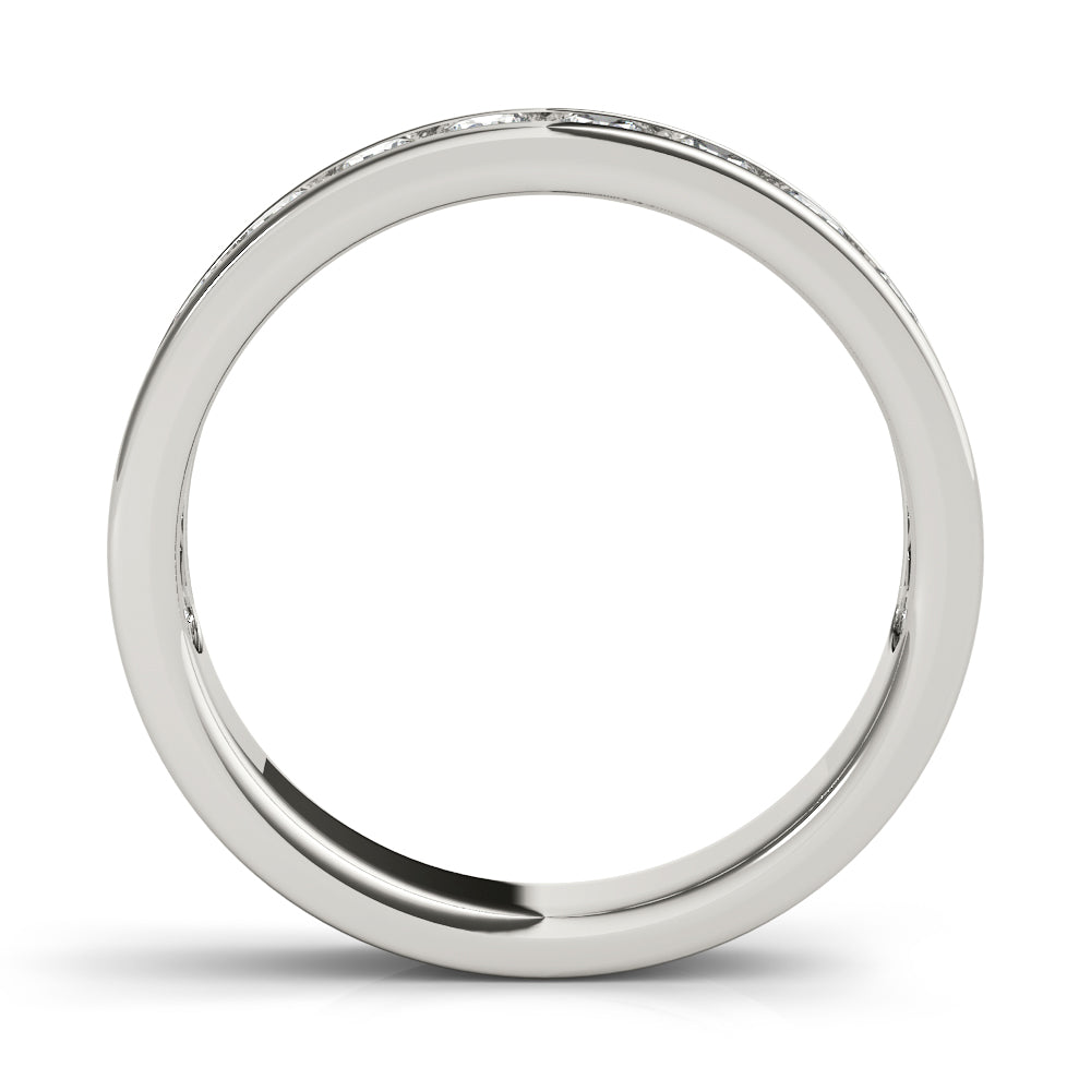 18K White Gold 1 CT Diamond Wedding Band