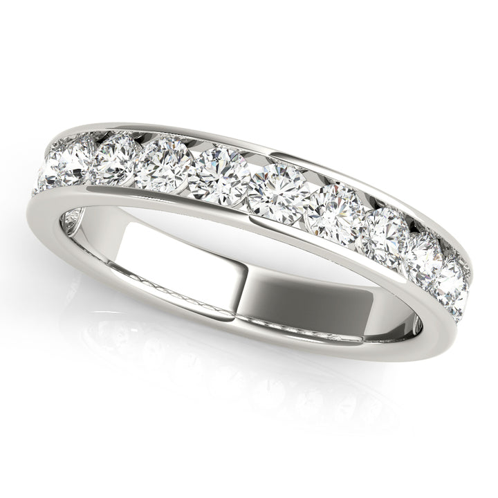 Platinum 1 CT Diamond Wedding Band