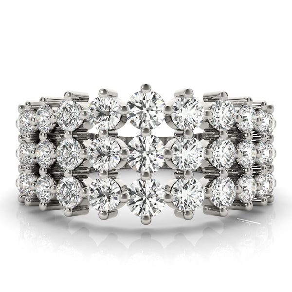 Platinum 1.875ctw Round Diamond Fashion Ring