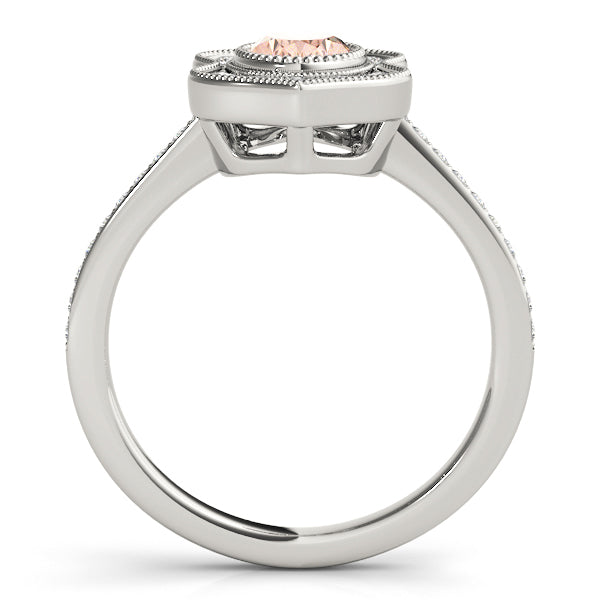 18K White Gold Lab Diamond Oval Fashion Ring