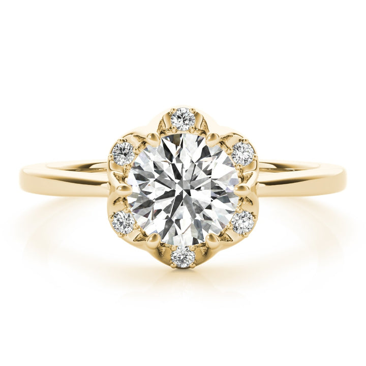 ENGAGEMENT RINGS ROUND CENTER