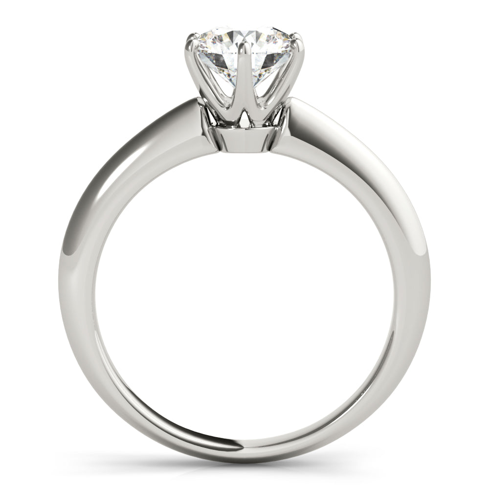 18K White Gold 1ct Diamond Solitaire Engagement Ring