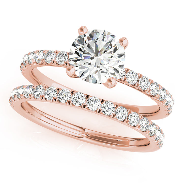 14K Rose Gold 1.25ctw Diamond Engagement Ring