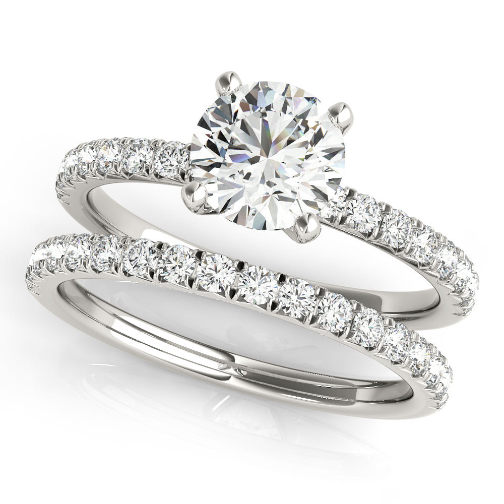 14K White Gold 1.125 ctw Diamond Engagement Ring