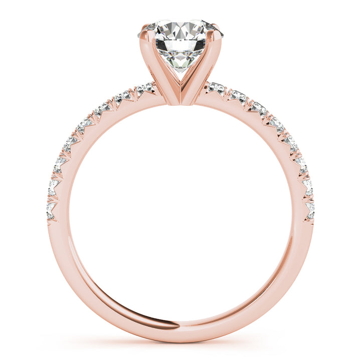 14K Rose Gold 1.25ctw Diamond Engagement Ring