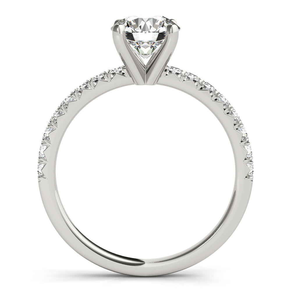 18K White Gold 1.125 ctw Diamond Engagement Ring
