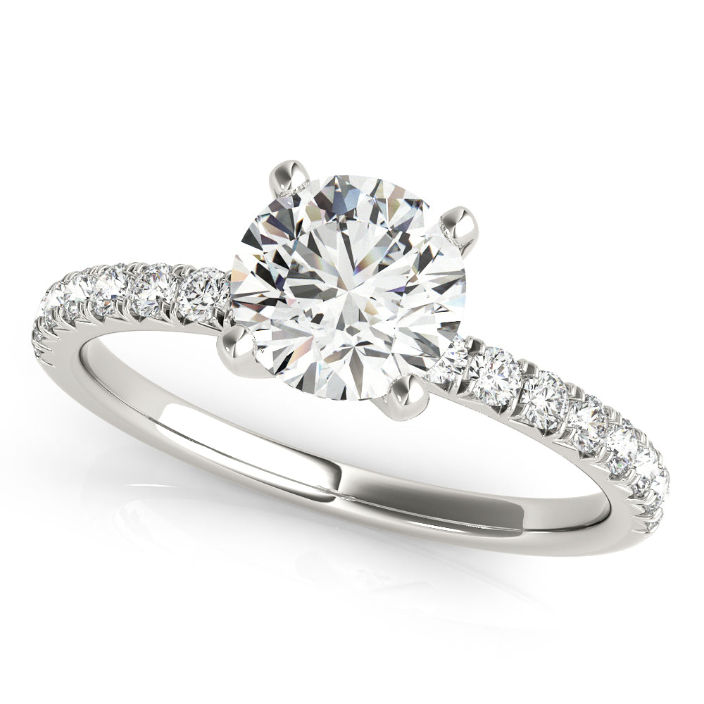 Platinum 1.25 ct Round Diamond Engagement Ring