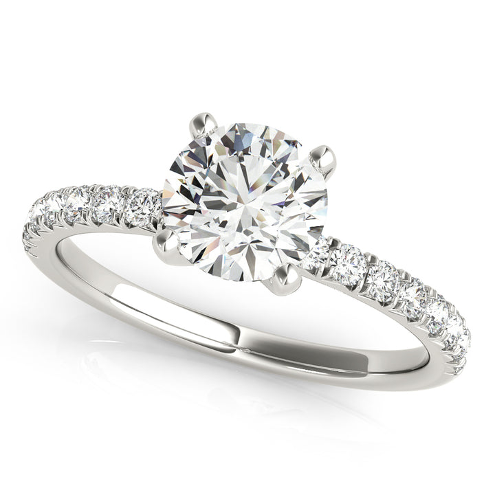 Platinum 1.25 ct Round Diamond Engagement Ring