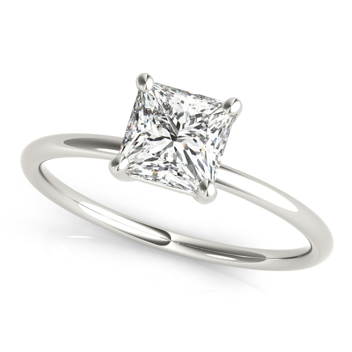 14K White Gold Princess Diamond Engagement Ring