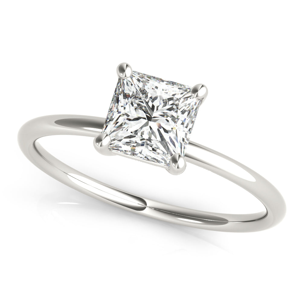 18K White Gold 0.6 CT Diamond Solitaire Ring