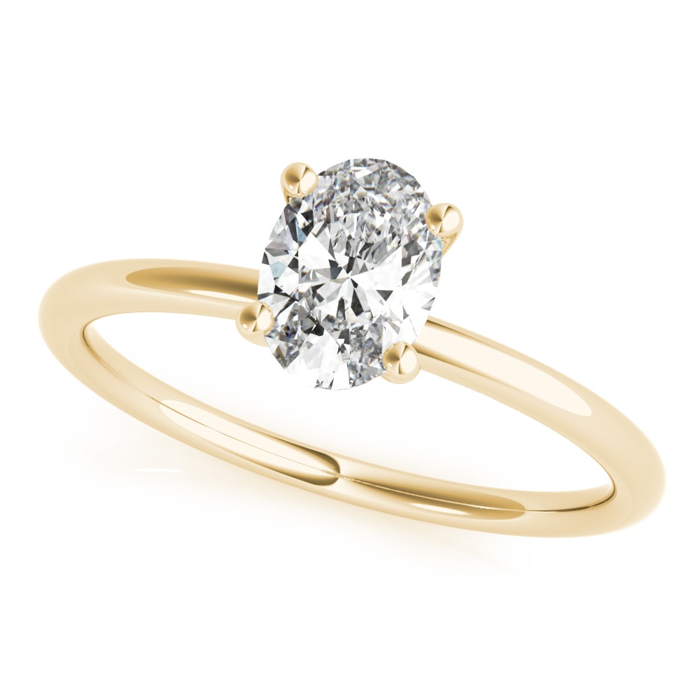 14K Yellow Gold 1/4 ct tw Solitaire Diamond Engagement Ring