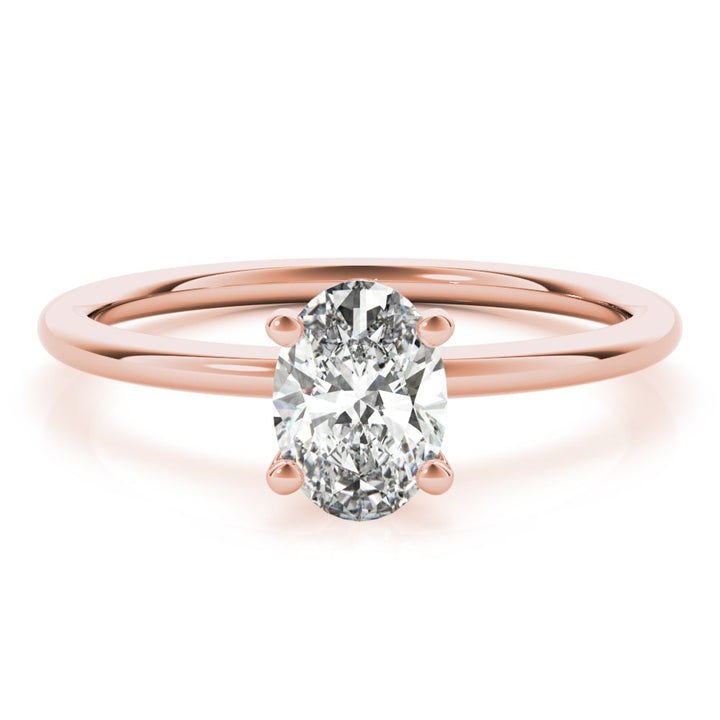 14K Rose Gold 1/4 ct tw Solitaire Diamond Engagement Ring