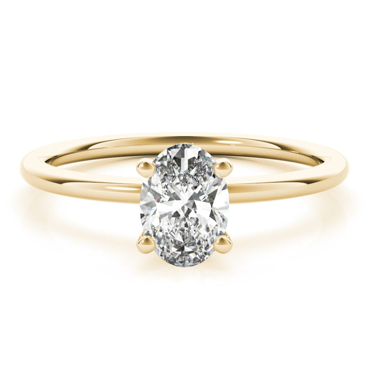 18K Yellow Gold 1/4 ct tw Solitaire Diamond Engagement Ring