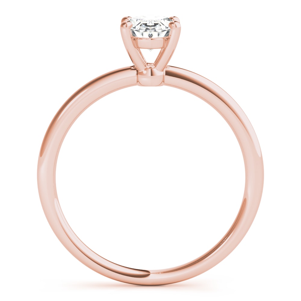 14K Rose Gold 1/4 ct tw Solitaire Diamond Engagement Ring