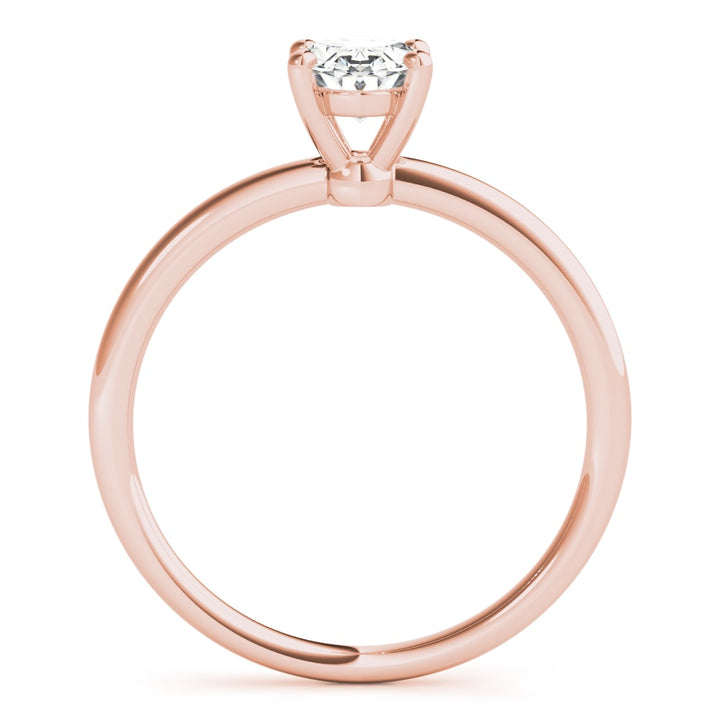14K Rose Gold 1/4 ct tw Solitaire Diamond Engagement Ring