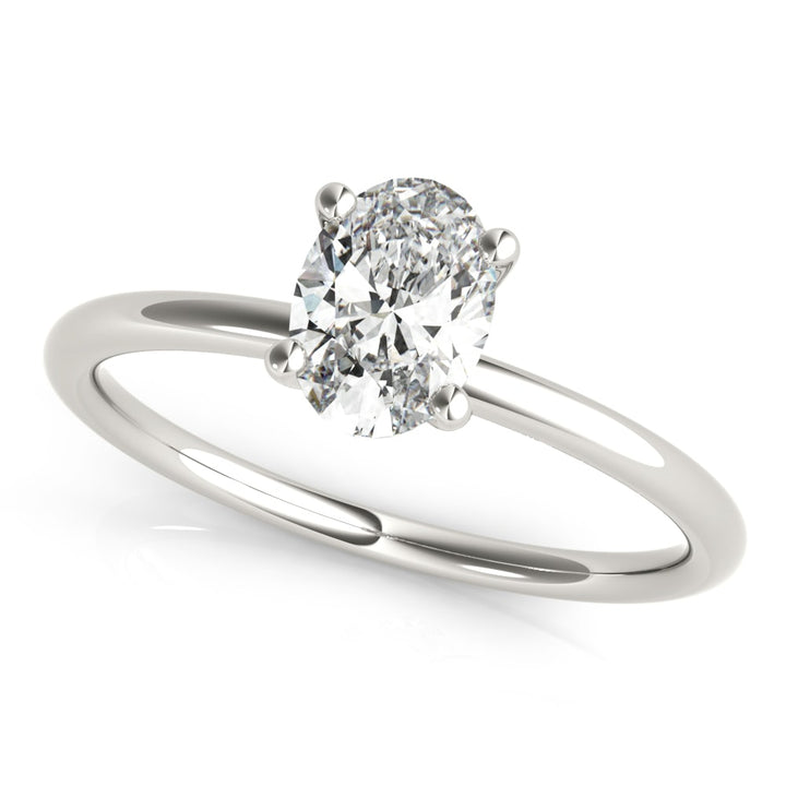 14K White Gold 1/4 ct tw Solitaire Diamond Engagement Ring