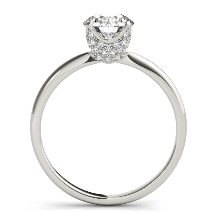 14K White Gold 1 ct Diamond Engagement Ring