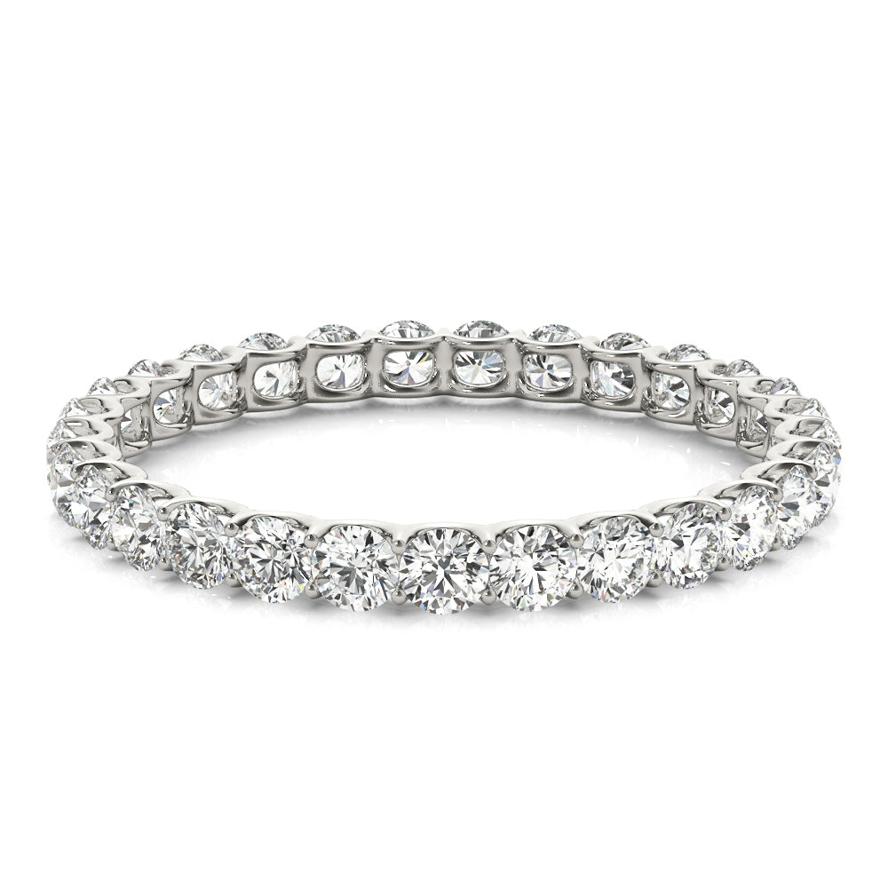 18K White Gold 0.78ctw Diamond Wedding Band