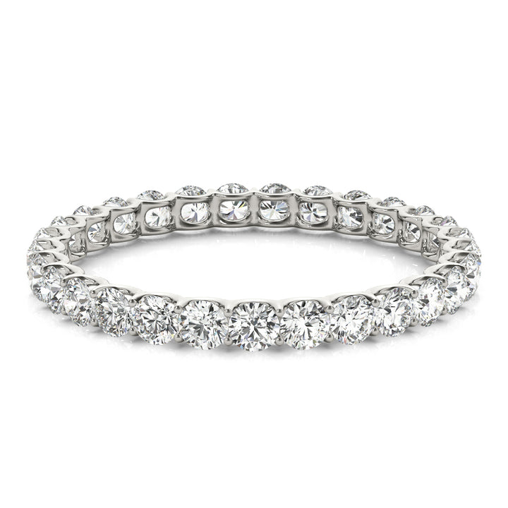 18K White Gold 0.78ctw Diamond Wedding Band