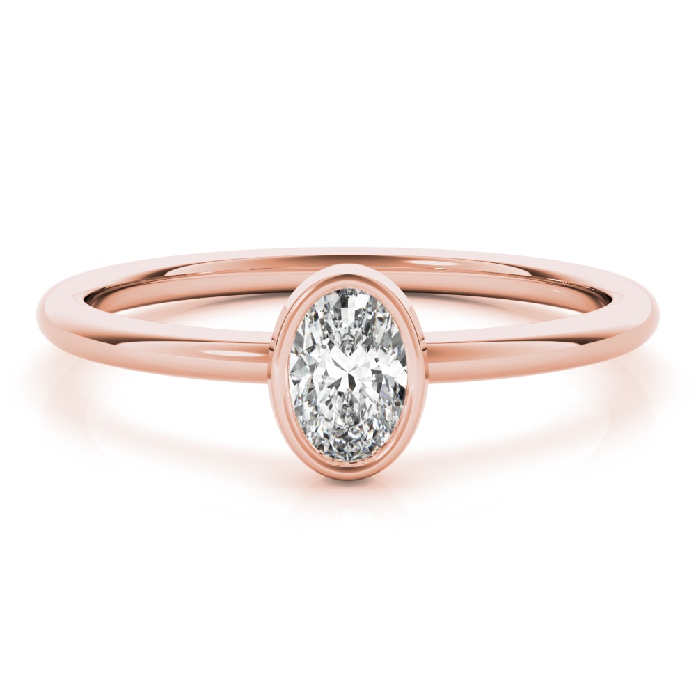 OVAL SOLITAIRE STACKABLE