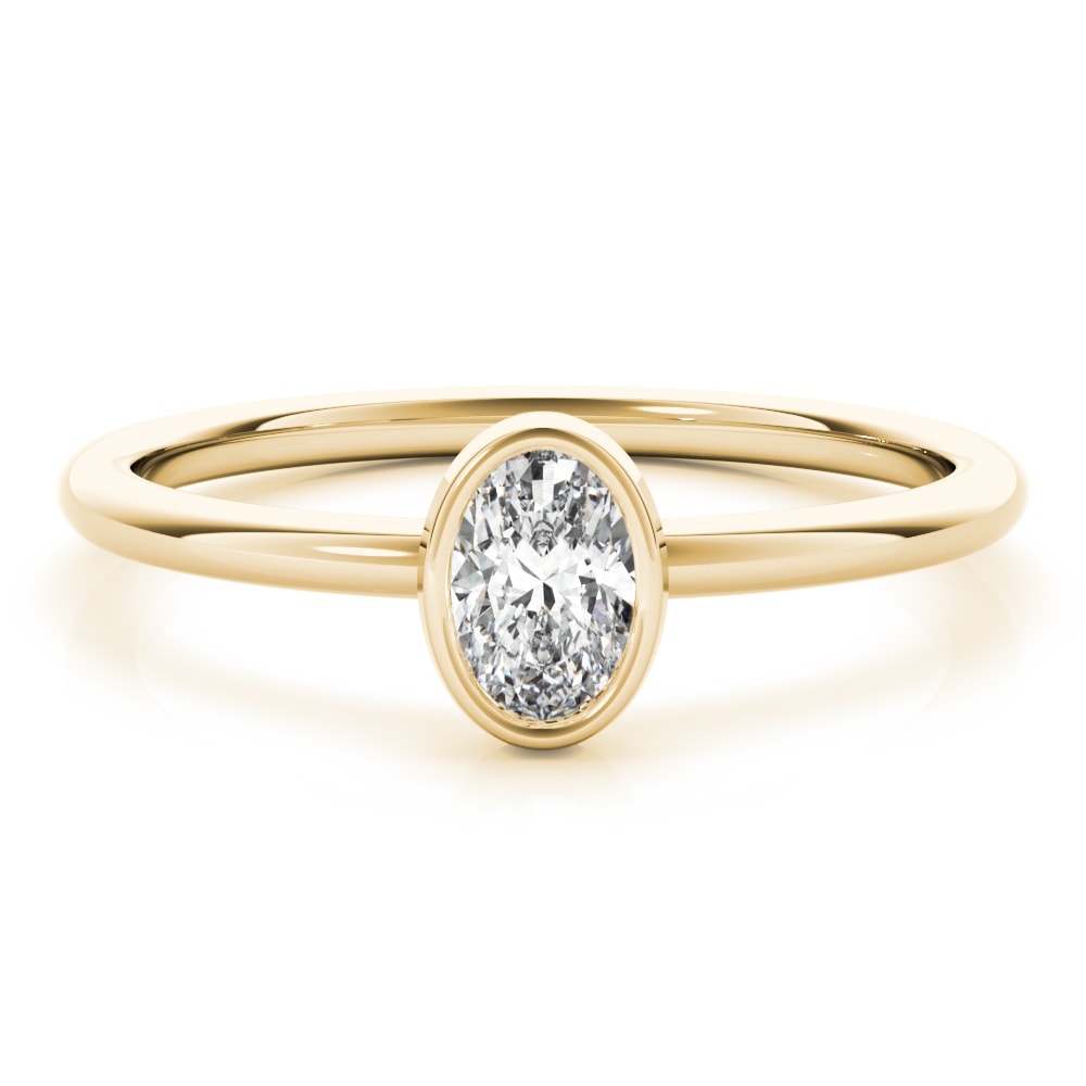 OVAL SOLITAIRE STACKABLE