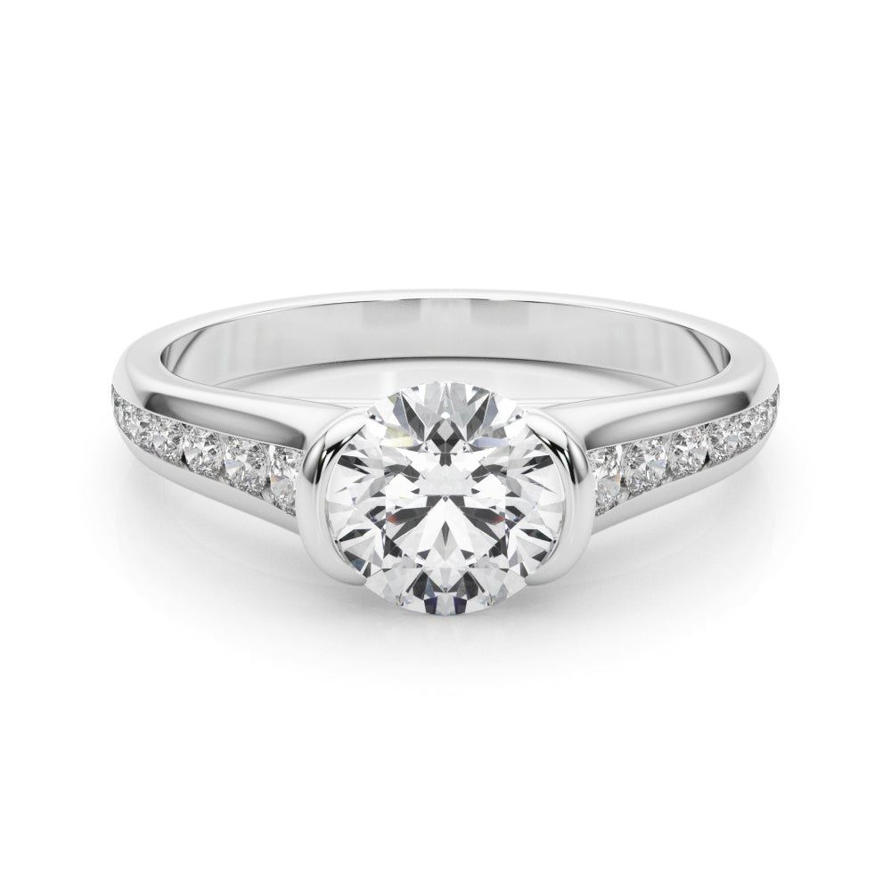 Platinum 1.33ctw Round Diamond Engagement Ring