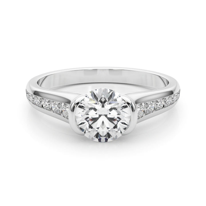 Platinum 1.33ctw Round Diamond Engagement Ring