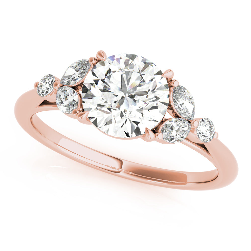 18K Rose Gold 1.33ctw Diamond Engagement Ring