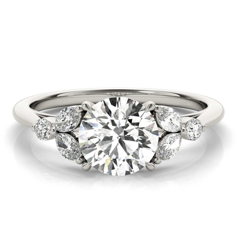 18K White Gold 1.33ctw Diamond Engagement Ring