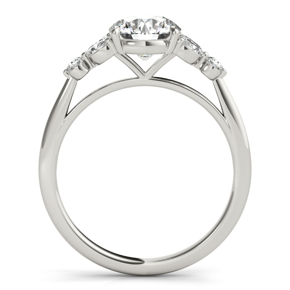 18K White Gold 1.33ctw Diamond Engagement Ring