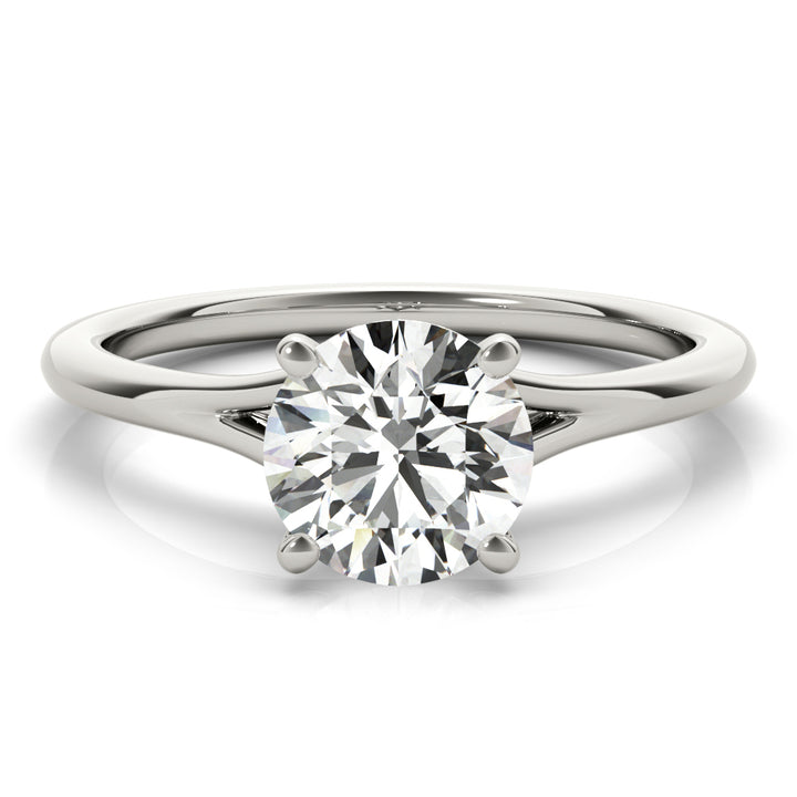 18K White Gold 1ct Diamond Solitaire Engagement Ring