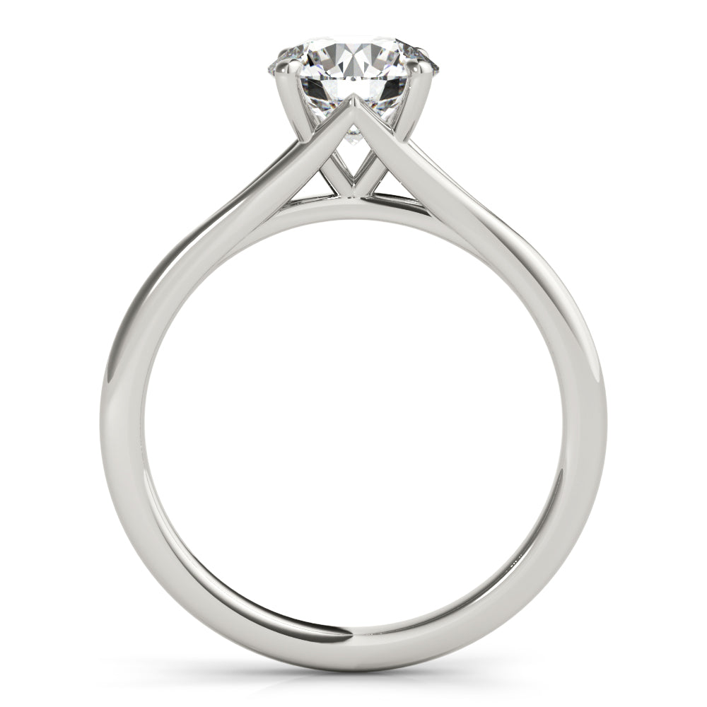 18K White Gold 1ct Diamond Solitaire Engagement Ring