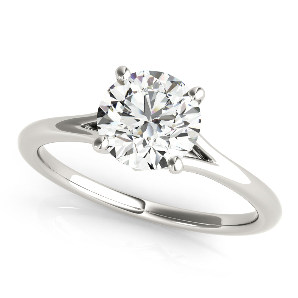 1 CT Platinum Round Diamond Engagement Ring