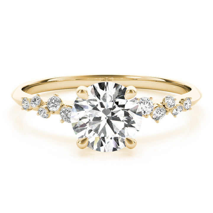 18K Yellow Gold 1 CT Diamond Engagement Ring