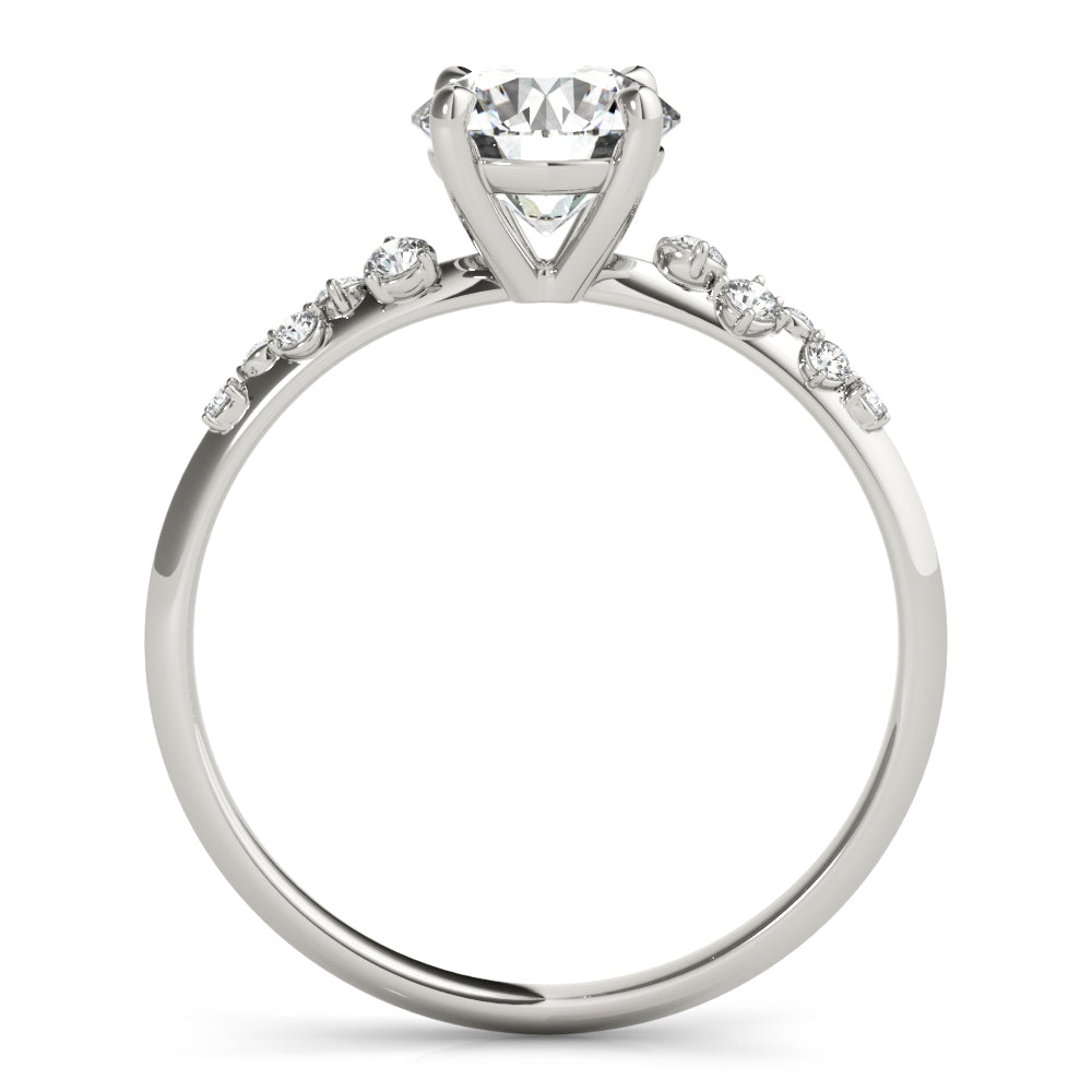Platinum 1.125ctw Round Diamond Engagement Ring