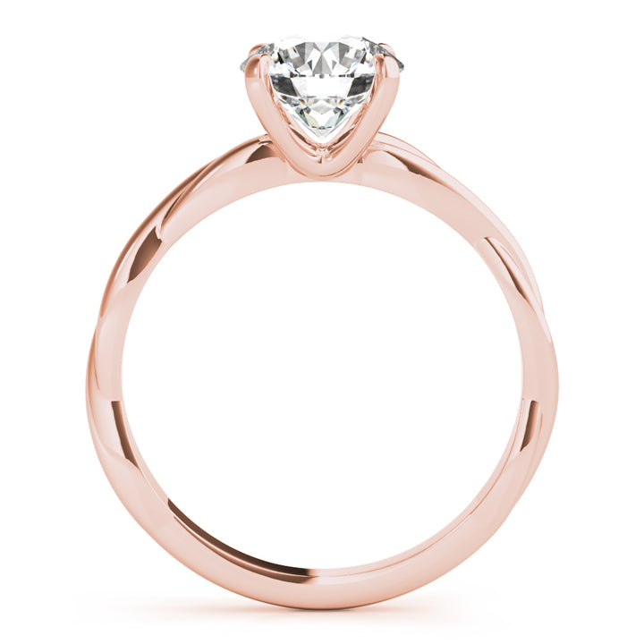 18K Rose Gold 1ct Diamond Engagement Solitaire Ring
