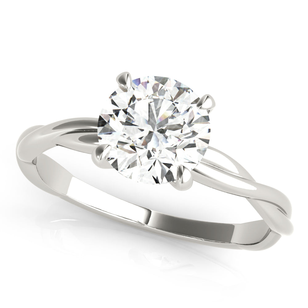 18K White Gold 1ct Diamond Solitaire Engagement Ring