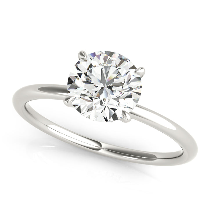14K White Gold 1 CT Diamond Halo Engagement Ring