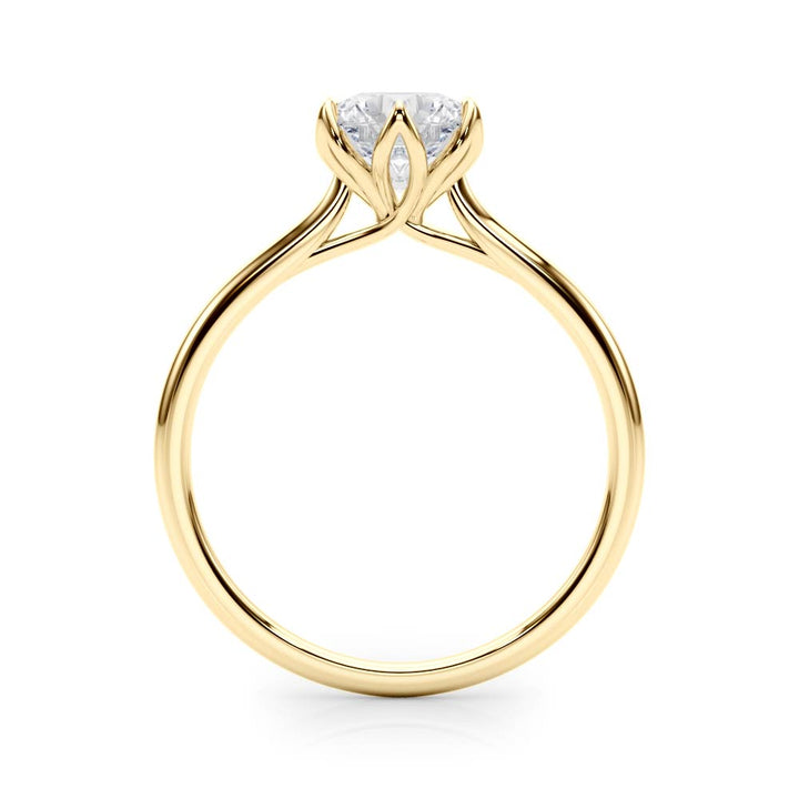 18K Yellow Gold 1 CT Diamond Engagement Ring